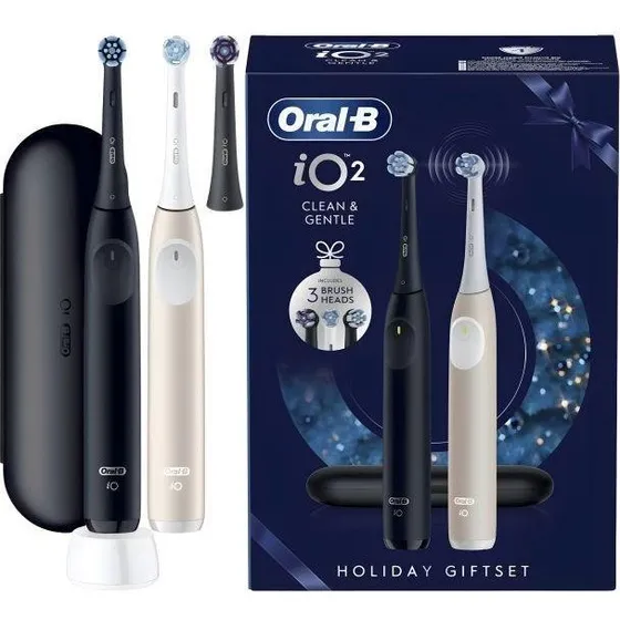 Oral-B iO2 Duo Clean & Gentle Gavesæt, 2 stk.