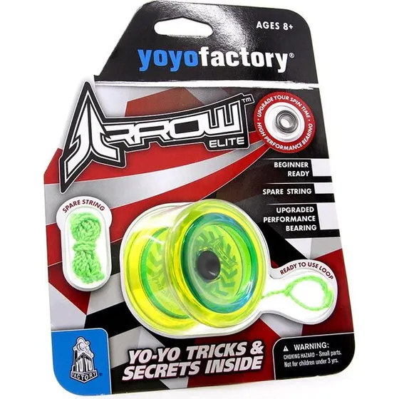 Yoyo Arrow - Gul, opgraderbar kugleleje