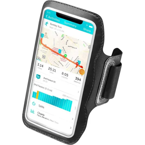 Celly ARMBSPORT Sportsarmbånd, Sort, Max 6,9"