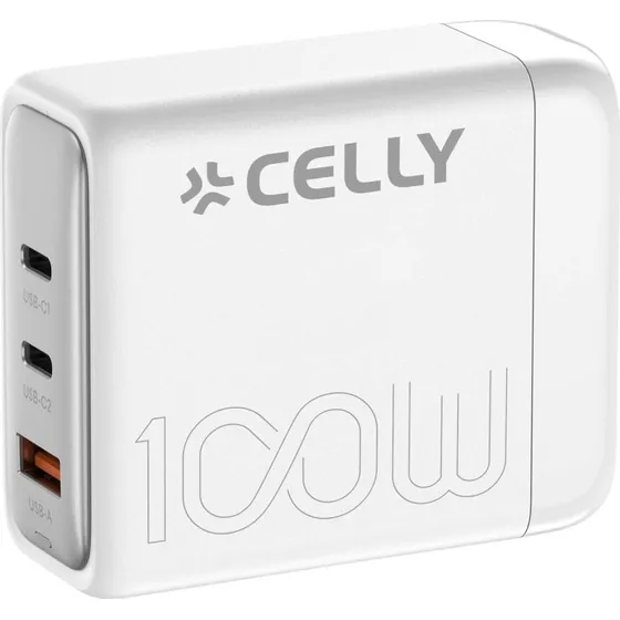 Celly PS3GAN100W Power Station 100W Hvid