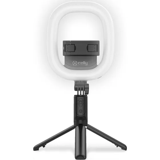 Celly CLICKRINGBT Ringlampa med Stativ og Bluetooth-fjernbetjening