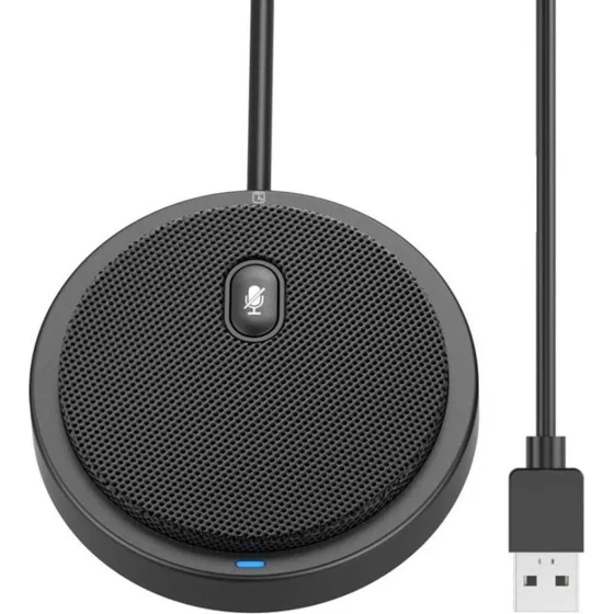 Techly ICC SH-22 USB Konferencemikrofon, Sort