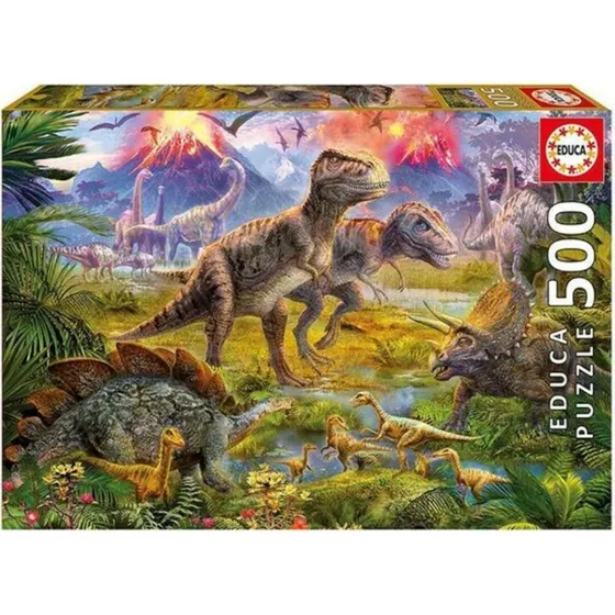 Educa 500 Encounter 3D Dinosaur Puslespil – 500 Brikker