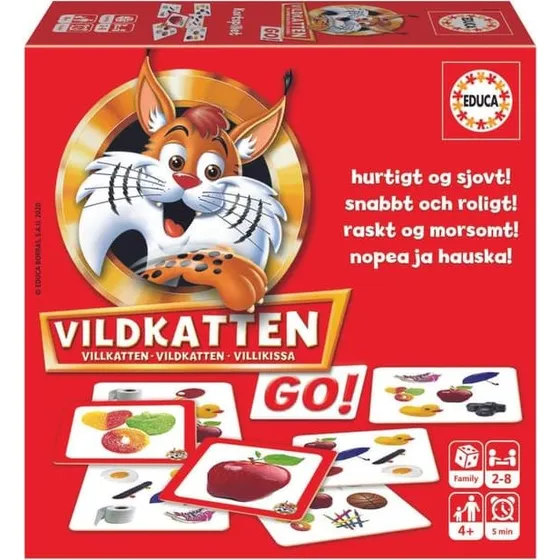 Educa Vildkatten GO – Sjovt observationsspil med 70 kort