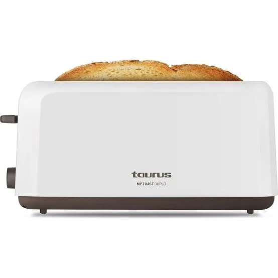 Taurus Mytoast Duplo 2 Slots XL Hvid 1450W