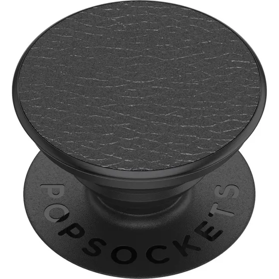 PopSockets PopGrip PREMIUM Vegansk Læder Sort