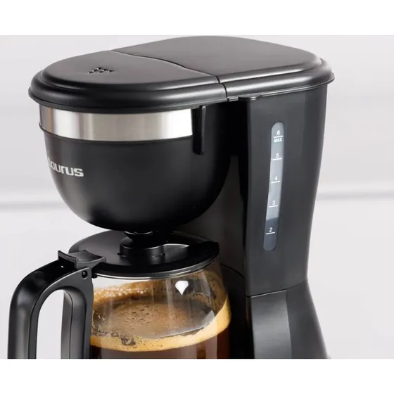 Taurus Verona 6T Kaffemaskine, 6 Kopper, Sort