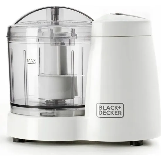 BLACK+DECKER BXCH120E Minihakker 120W (350 ml, hvid)