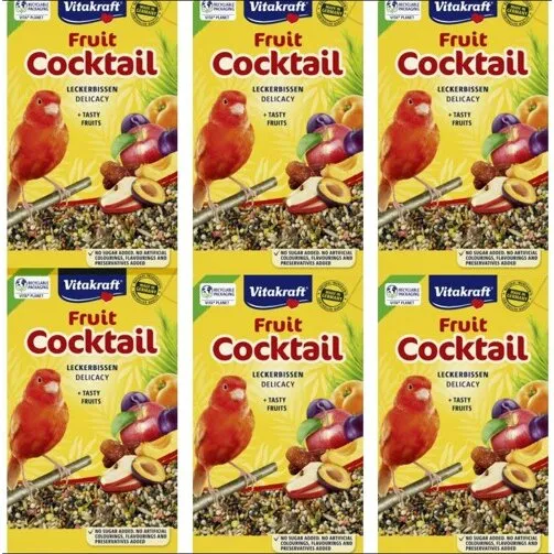 Vitakraft 6 x Fruit Cocktail til kanariefugle (6 x 200 g)