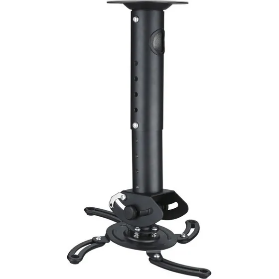 DELTACO Loftbeslag til Projektor, 15kg, 302-402mm Justerbar, Sort