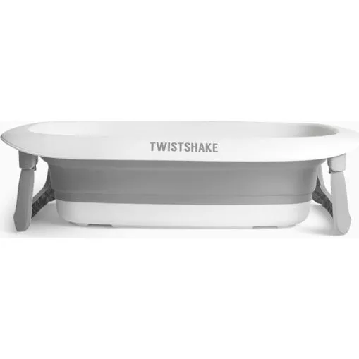 Twistshake Badekar Pastelgrå, foldbart, 30 liter