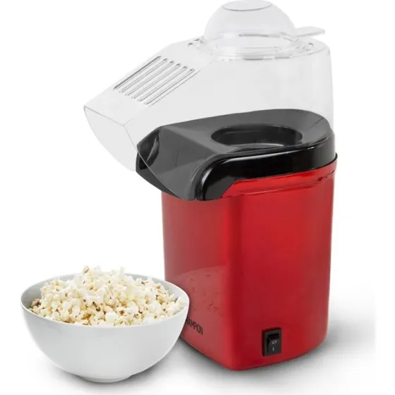 Champion Popcornmaskine PCM110 Rød – 1200W, uden olie, 3-5 min