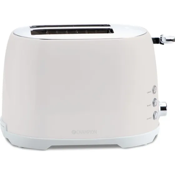 Champion Brødrister 2 skiver 800W Creme White