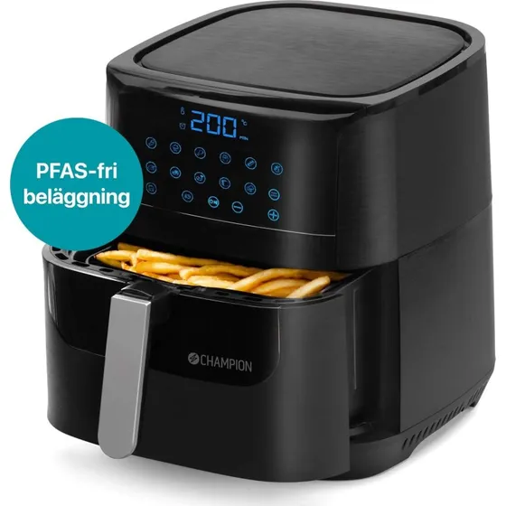Champion Air Fryer XL Ceramic 5,5L 1800W Sort