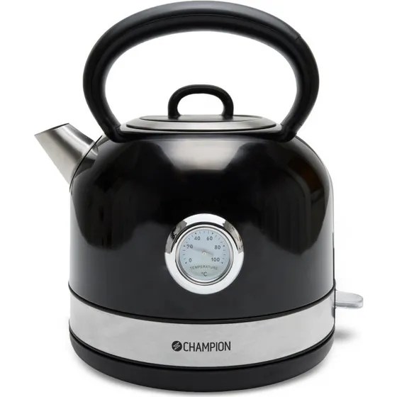 Champion VK401 Retro Vattenkokare 1,7L Svart