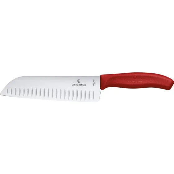 Victorinox Santoku-kniv 17 cm, rød