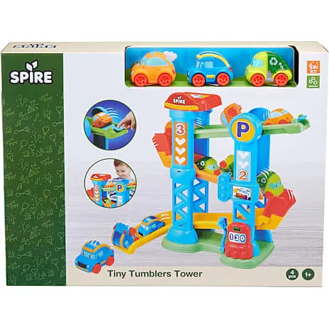 Spire Tumbling Tower (fra 1 år) med 3 biler