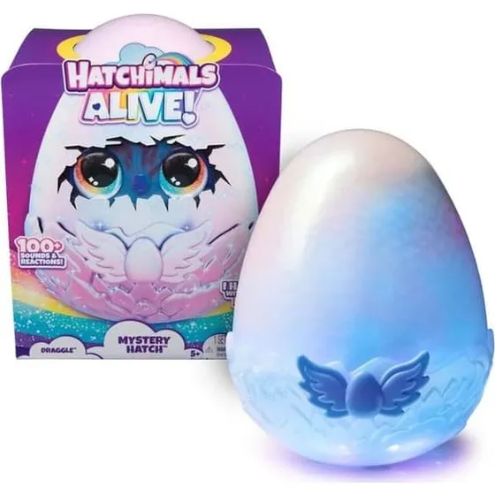 Hatchimals Alive Mystery Hatch Draggle – 100 Lyde og Reaktioner