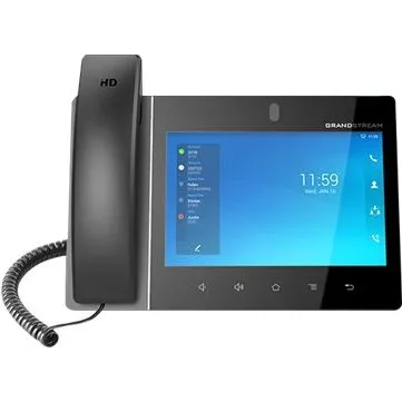 Grandstream GXV3480 IP-videotelefon med Wi-Fi 6 & Bluetooth 5.0, sort