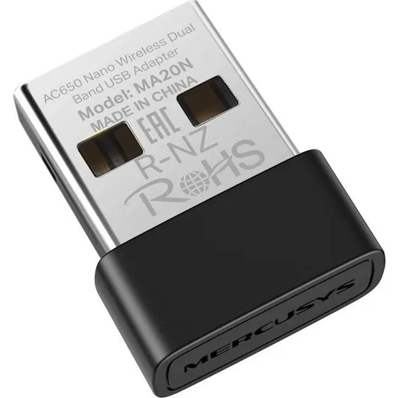 Mercusys MA20N AC650 Nano Dual Band USB WiFi 6 Adapter