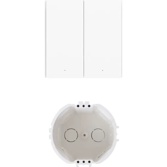 Aqara H1 Smart Wall Switch H1 (2 Tryk, med neutral, hvid)