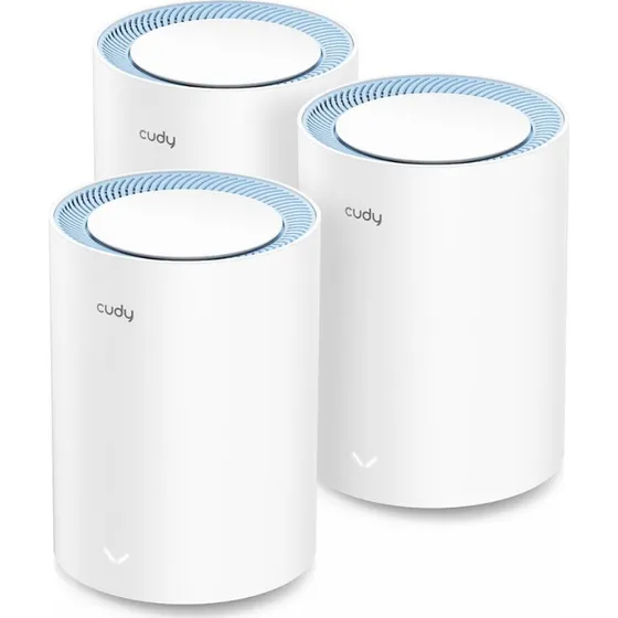 Cudy M1200 3-PACK Mesh Wi-Fi-system, Hvid