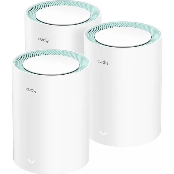 Cudy M1300 3-pak Mesh Wi-Fi, hvid, AC1200, dual-band