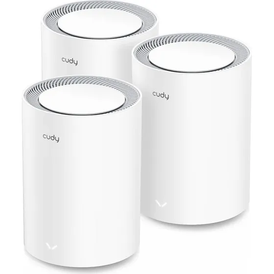 CUDY M3000 3-pk AX3000 Wi-Fi 6 Mesh, 2.5G, Hvid
