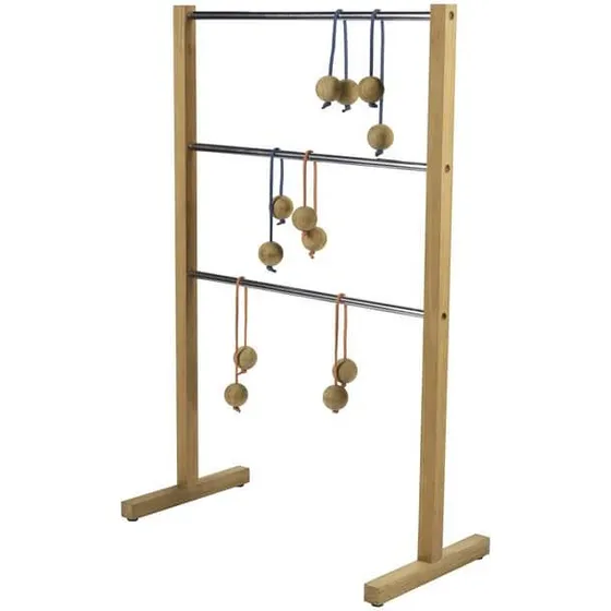 Sussex Stigegolf i indonesisk teak og rustfrit stål