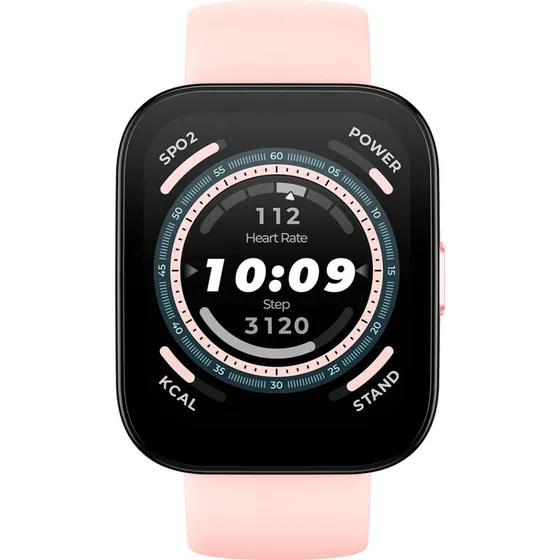 Amazfit Bip 5 Smartwatch, Pastel Pink, 1,91" Skærm, 120+ Sportstilstande