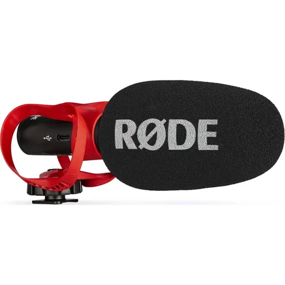 Røde VideoMic GO II med Helix Mount, rød