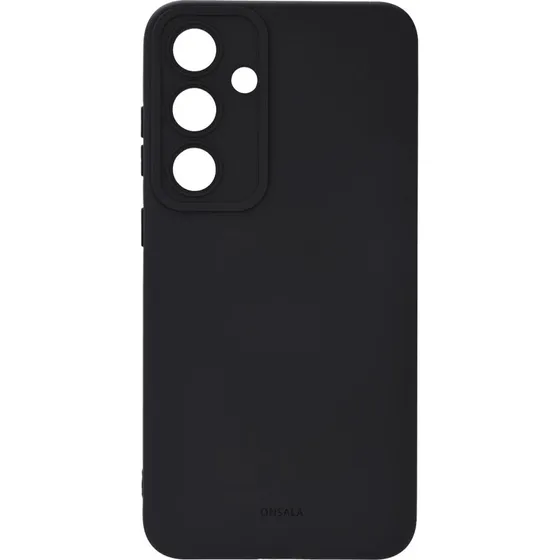Onsala Mobilcover Samsung S25+ 5G Sort (Silikoneffekt)