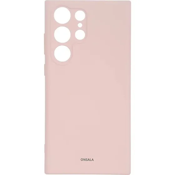 Onsala Silikone Mobilcover Chalk Pink til Samsung S23 Ultra 5G