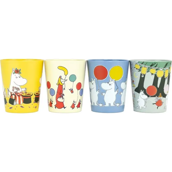 Fyra Fina Moomin Festligheder Samlerkopper 15 cl 4-pak