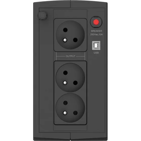 Ever DUO 850 UPS 850 VA / 550 W, USB-A, Sort