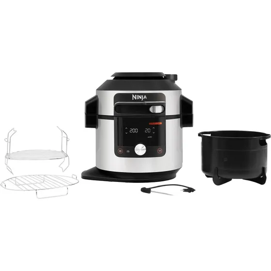 Ninja OL750EU Multicooker 7,5 L SmartLid, sort/rustfrit stål