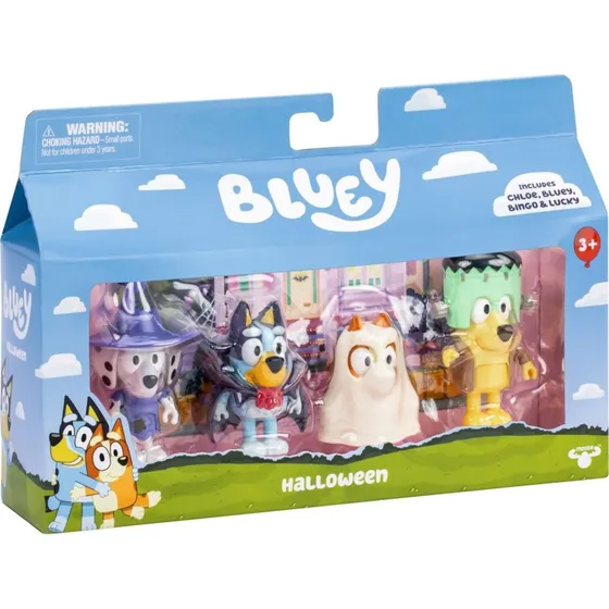 Bluey Figurer 4-pak Halloween-Masquerade