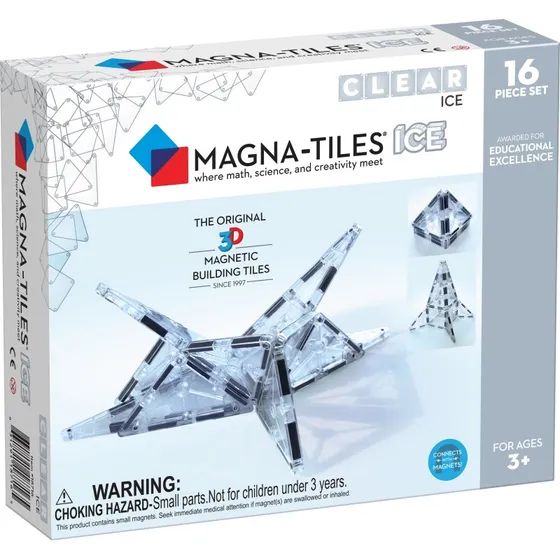 Magna-Tiles Clear ICE 16-dels udvidelsessæt
