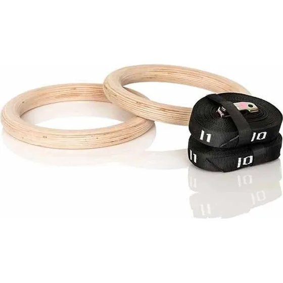 Gymstick Wooden Power Rings i træ, 23 cm