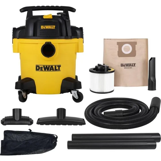 DeWALT AT-DXV20P Industri-støvsuger 20 L, våd/tør, gult/sort