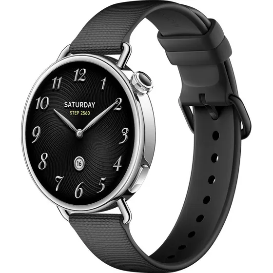 Xiaomi Watch S4 41mm Sort med Fluororubberstrimmel