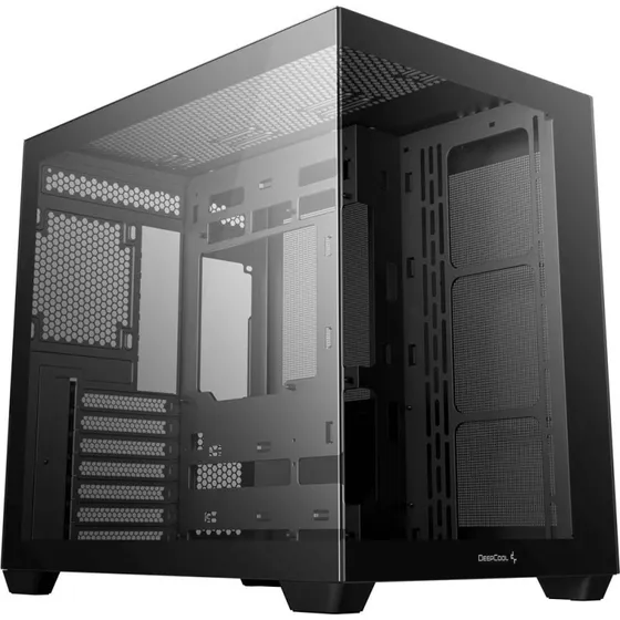 DeepCool CG530 Miditower, Sort, Hærdet Glas, Ingen Strømforsyning