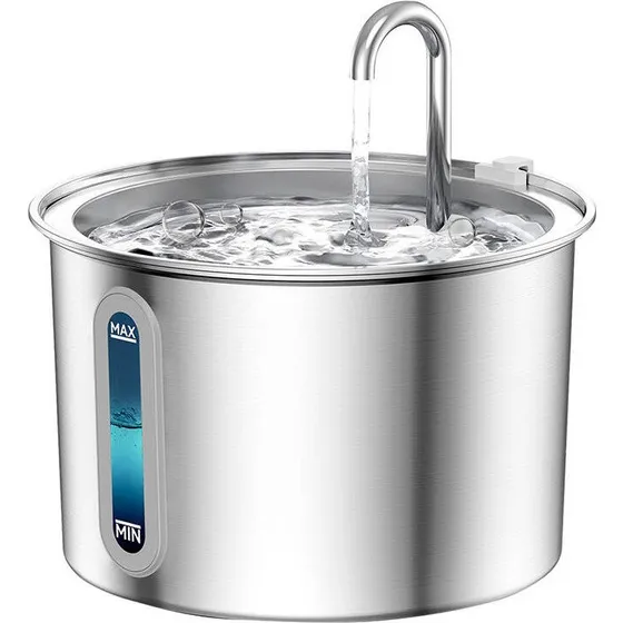 Oneisall Cat Water Fountain 2L Rustfrit Stål