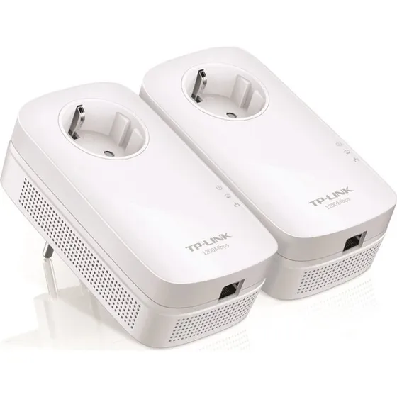 TP-Link TL-PA8010P KIT AV1300 Powerline-sæt med gennemstrømning, hvid