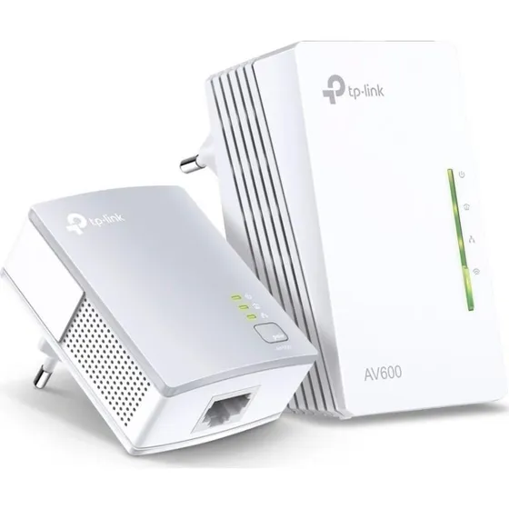TP-Link AV600 Powerline Wi-Fi Extender Kit, Hvid