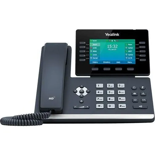 Yealink SIP-T54W IP-telefon, 10 linjer, WiFi, sort