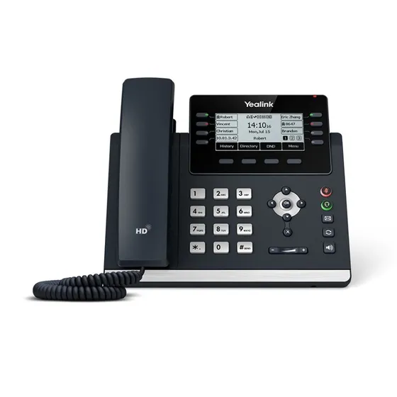 Yealink SIP-T43U VoIP-telefon, klassisk grå