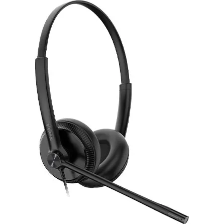 Yealink YHS34 Dual Kabelt Hovedtelefon Sort