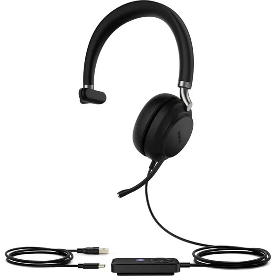 Yealink UH38 Mono Trådløst/Kablet Headset, Sort