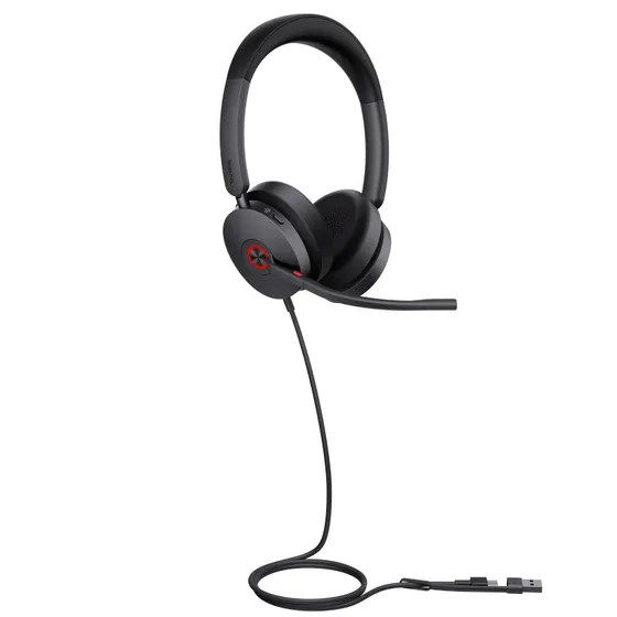 Yealink UH48 Dual USB-C/A, Sort med Aktiv Støjreduktion